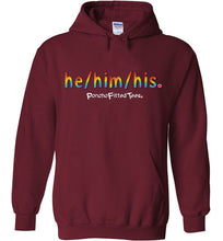 Load image into Gallery viewer, He/Him/His Pride - Hoodie