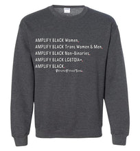 Load image into Gallery viewer, Amplify Black - Crewneck