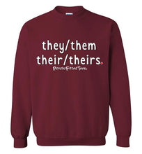 Load image into Gallery viewer, They/Them/Their/Theirs Plain - Crewneck