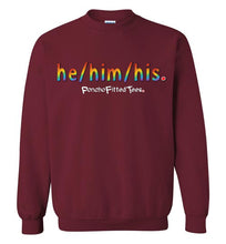 Load image into Gallery viewer, He/Him/His Pride - Crewneck