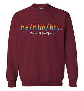 He/Him/His Pride - Crewneck