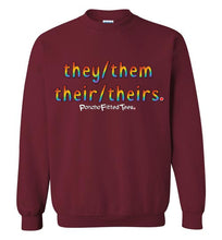 Load image into Gallery viewer, They/Them/Their/Theirs Pride - Crewneck