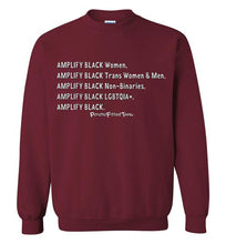 Load image into Gallery viewer, Amplify Black - Crewneck