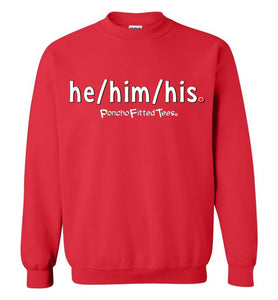 He/Him/His Plain - Crewneck