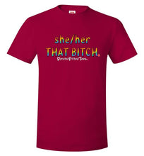 Load image into Gallery viewer, She/Her/That Bitch Pride - Unisex Tee