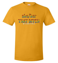 Load image into Gallery viewer, She/Her/That Bitch Pride - Unisex Tee